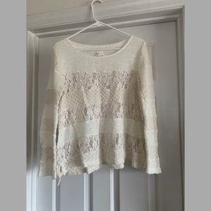 Meadow rue lace top